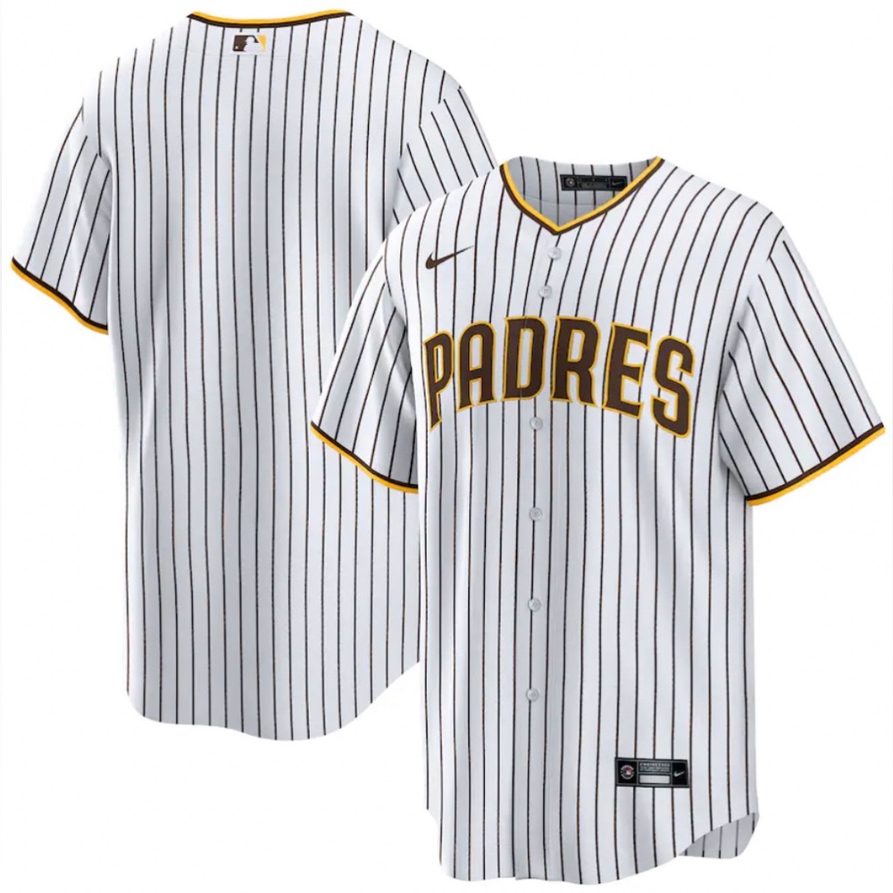 Nike Authentic San Diego Padres MLB Baseball Pinstripe Jersey Men’s Sz: L - Picture 2 of 5